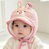 Plush Animal Children Winter Hat Thickened Pullover Cap New Baby Wool Hat  for Girls