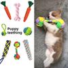 Dog Teething and Biting Cotton Rope Toys, Small and Medium-sized Dog Toys, Knot Toys, Frisbee Sets, Pet Supplies