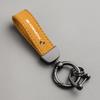 Leather Keychain Pendant Gifts Car Keyring Rings Holder For Porsche Cayenne Panamera Macan 911 Taycan Boxster Cayman 918 Pajun jbcr64