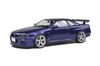 Solido Nissan Skyline Литая модель автомобиля Масштаб NISSAN SKYLINE 1999 GT-R 1/18 GT-R (Р34) (Полуночный фиолетовый) [Использовал]