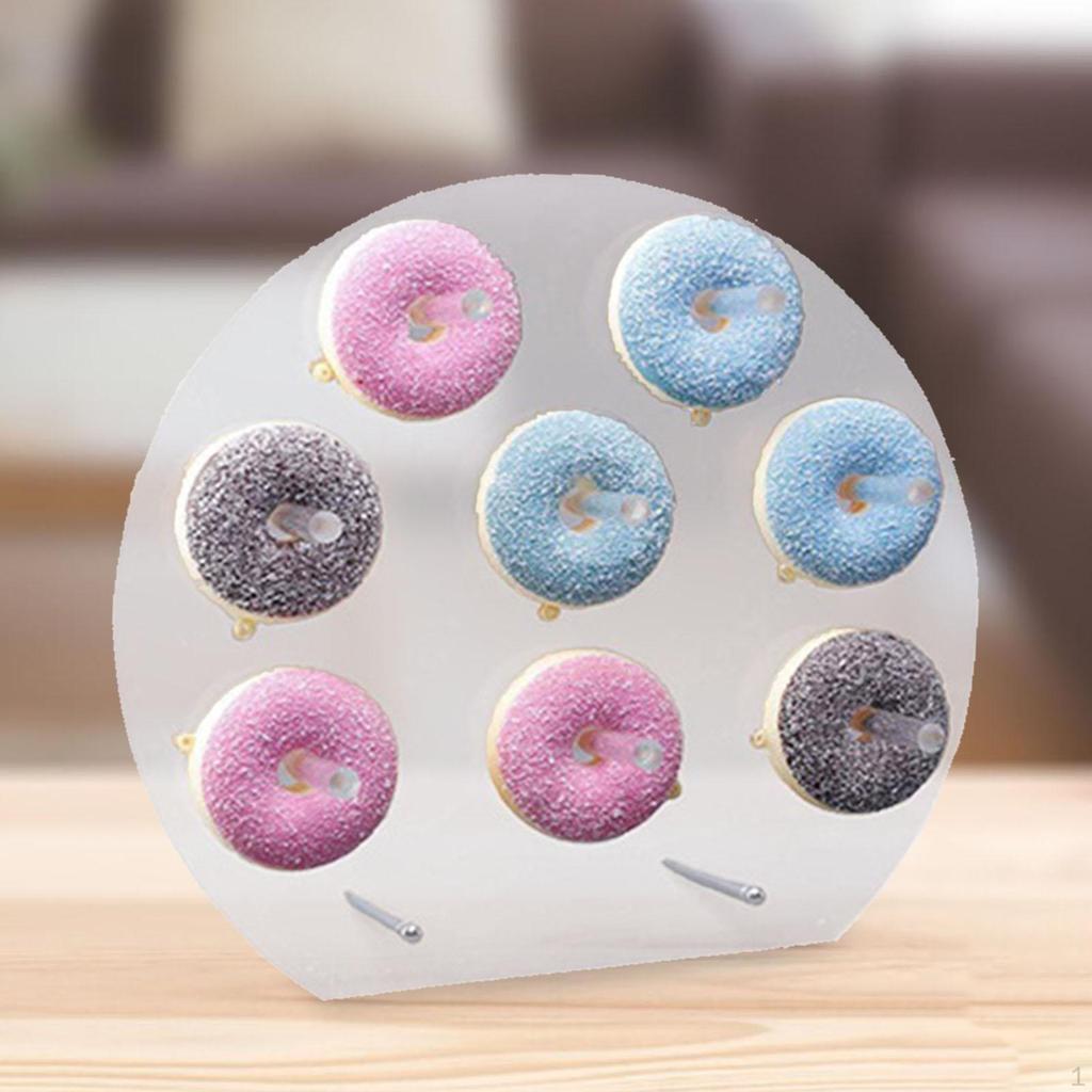 Акриловая подставка для пончиков, настенный держатель для празднования Пасхи, украшение вечеринки