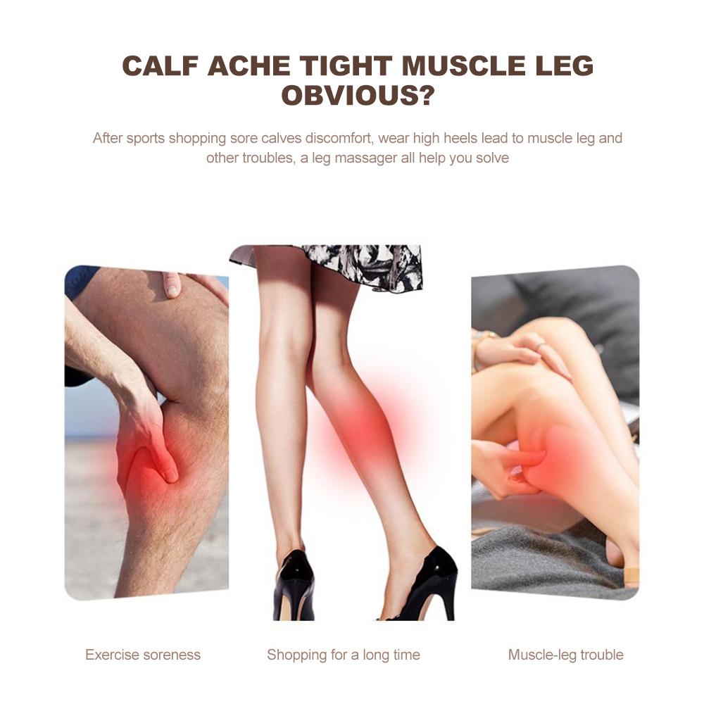 1шт 3-скоростной подогреваемый массажер для голеней электрический автоматический разминающий пневматический массажер для ног инструмент для выемки меридианов голеней и живота релаксация