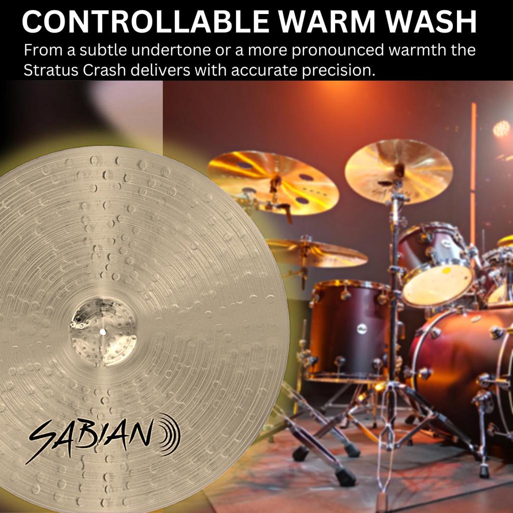 SABIAN STRATUS Crash Thin Natural Finish 16" STR-16CR