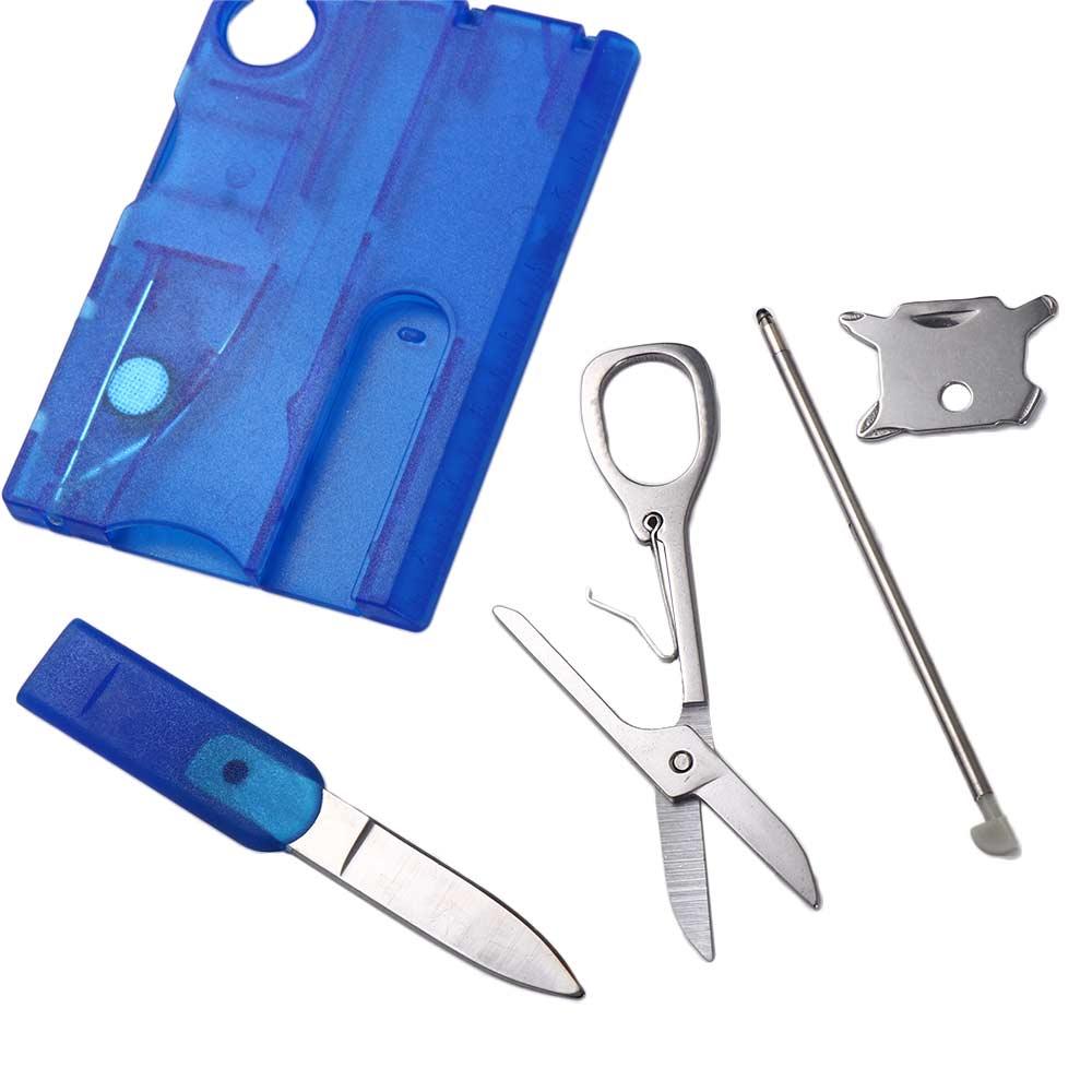 LED Light Magnifier EDC Tool Gear Multi Tool Card Card Multi Tool 12 In 1 Pocket Credit Card