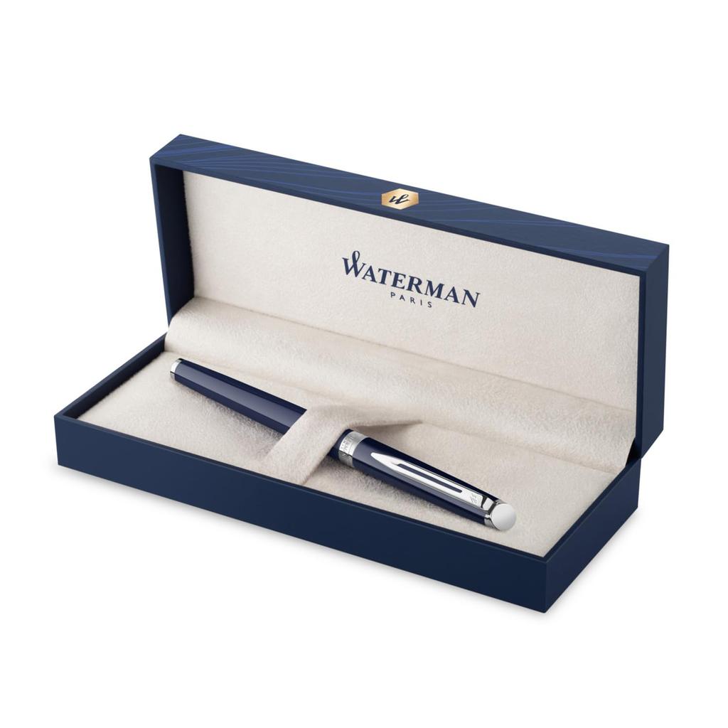 Перьевая ручка WATERMAN Metropolitan Essential Blue CT Fine Point в подарочной коробке, подарочная, класса люкс, обычная, импортная, 2214315