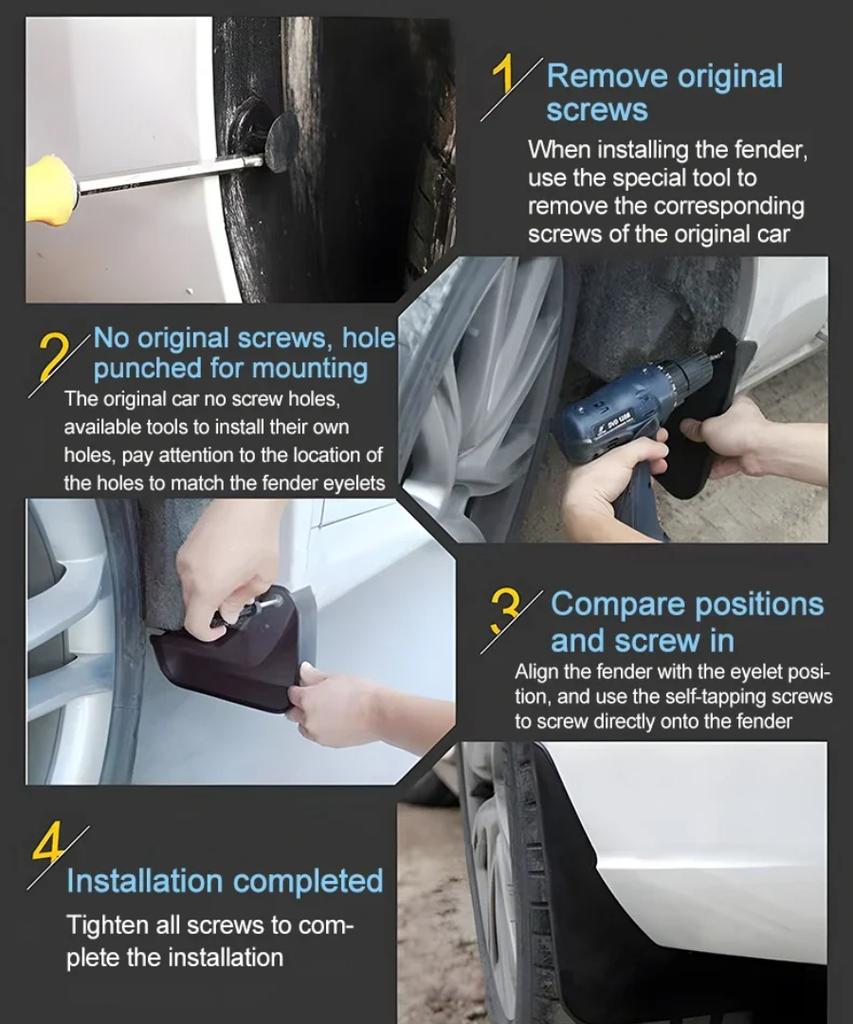 For IM LS6 2023-2025 Car Accessories Dust-proof Mudguard Fender Guards Splash Protect Mudguards Wheel Parts