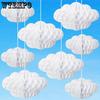 20 шт. Облачные украшения Подвесные помпоны из папиросной бумаги Сотовый декор Искусственные облачные украшения Облачные сотовые подвесные украшения