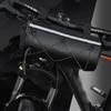 Bicycle Handlebar Bag-3L Waterproof Front Basket with Phone Mount Holder | Reflective Strap System,