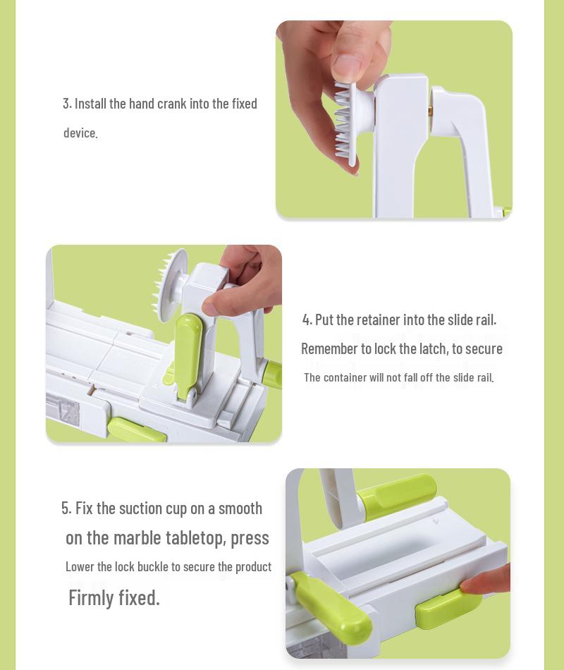 Сертифицированная FDA ручная овощерезка для нарезки жюльеном: Многофункциональная овощерезка и ручная терка для редиса и картофеля.