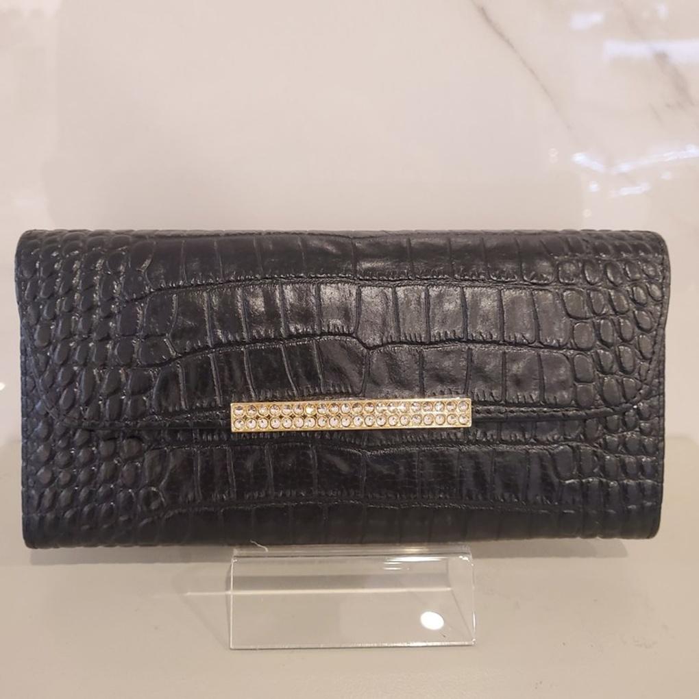 Moncross BKAW9159 Cubic Point Women's Cowhide Long Wallet