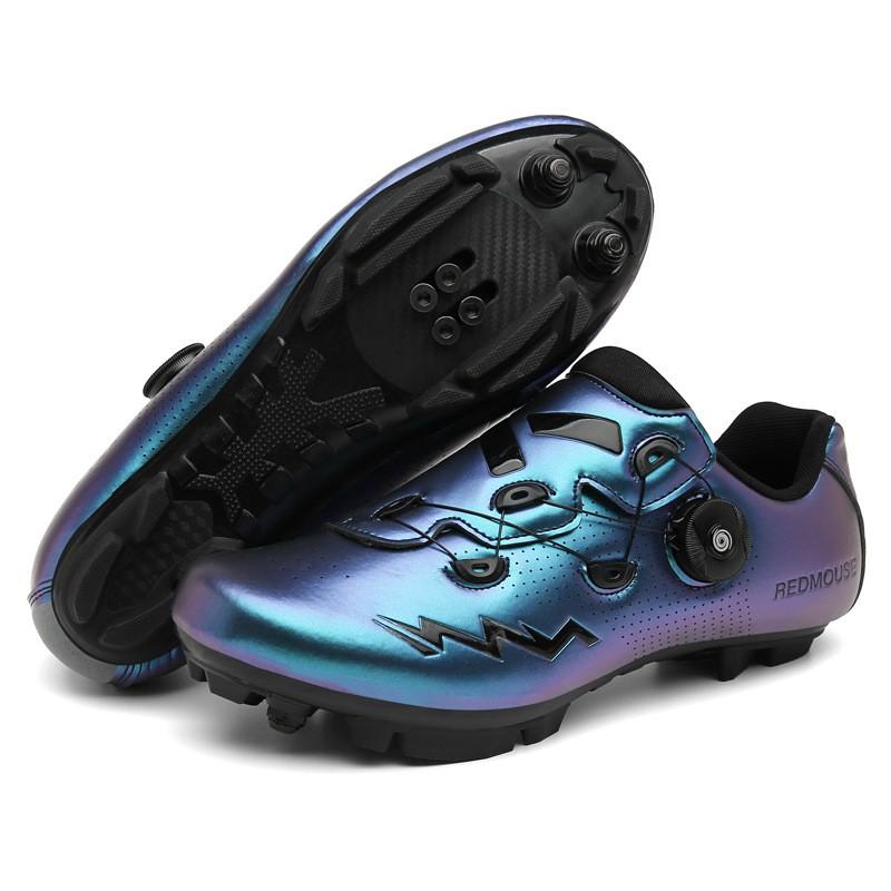 Mens Cycling Shoes Professional Road MTB Bike Hard Sole Breathable Indoor Trainer Non-Cleat Clipless Options