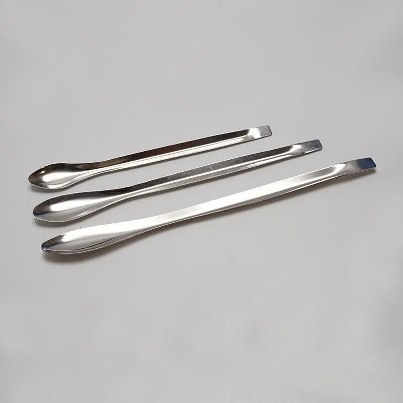 Sanhe Stainless Steel Lab Micro-Sampling Spoons (10-Pack)