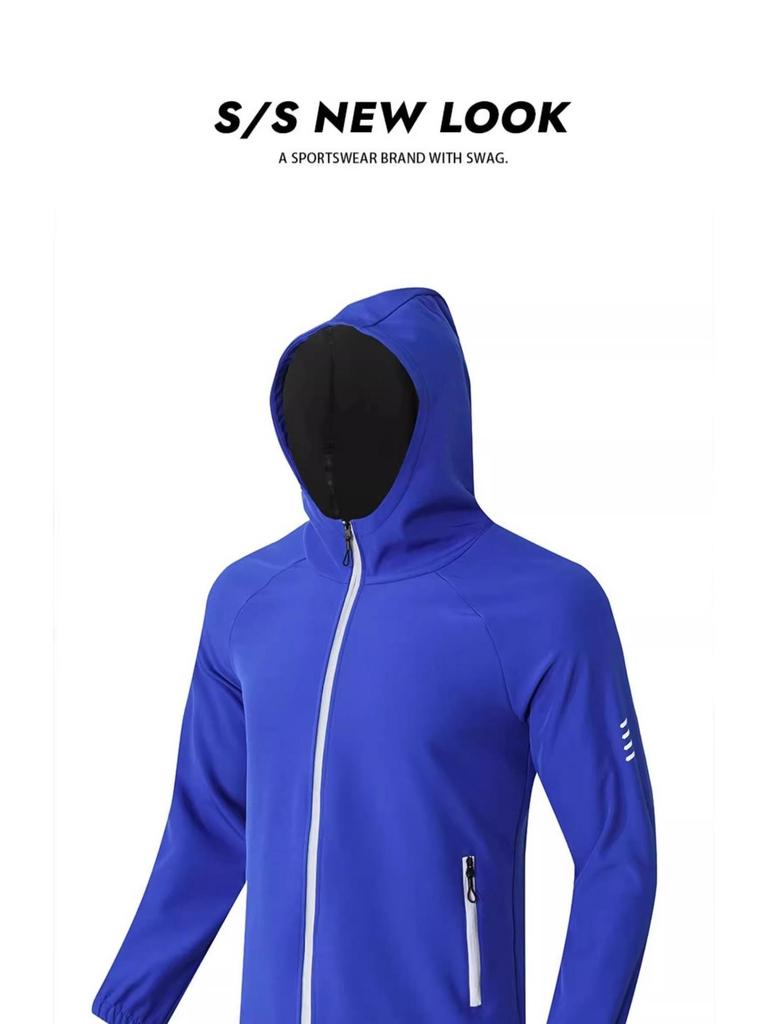 Зимняя ветрозащитная куртка унисекс из бархата со светоотражающей молнией для езды на велосипеде, бега и активного отдыха.