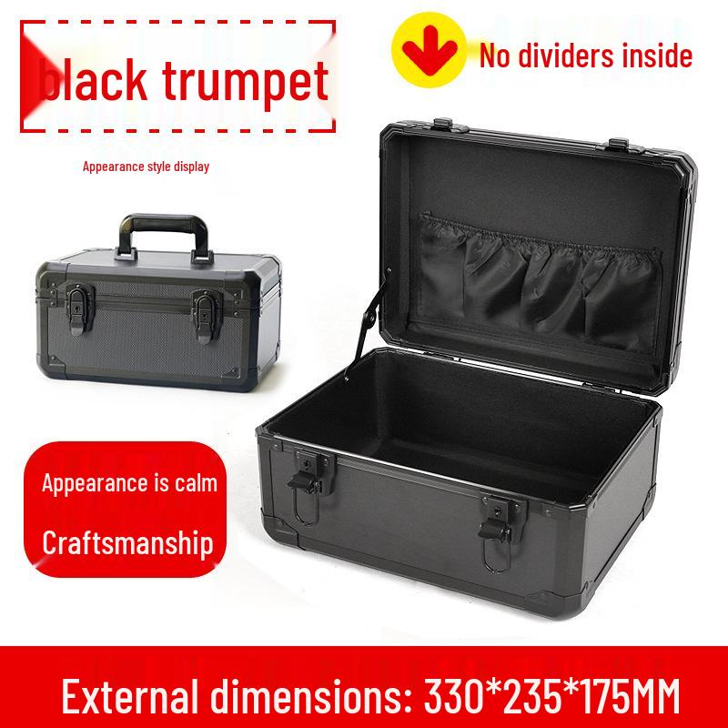 Портативный запирающийся кейс из алюминиевого сплава для хранения инструментов и косметики