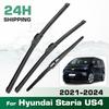 For Hyundai Staria US4 2021-2024 2022 2023 Wiper Front & Rear Wiper Blades Windshield Windscreen Window Brushes 28"+16"+13