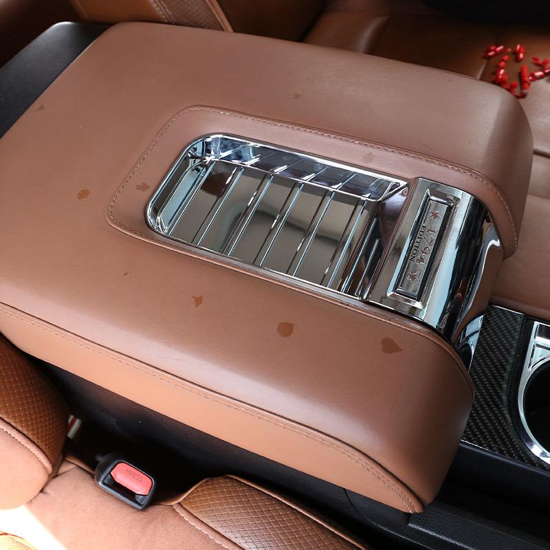 Серебристый ABS Для Toyota Tundra 2014- Модифицированная внутренняя отделка автомобиля Декоративная полоса центральной консоли Наклейка Автомобильные аксессуары
