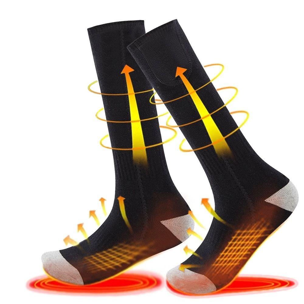 Fast Heating Winter Electric Heated Socks Thermal Insulation Men's Thermal Stockings Outdoor