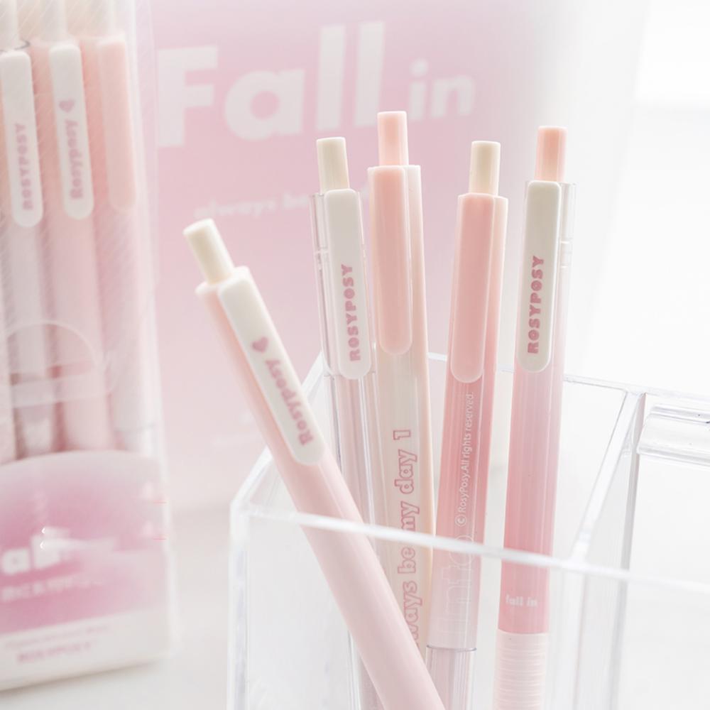 Набор гелевых ручек с градиентом 5 шт./коробка Ручка для ведения заметок от руки INS Красивая 0,5 мм/0,38 мм Ручка для студенческих канцелярских принадлежностей Офисные аксессуары