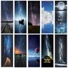 Self Adhesive Door Stickers Starry Sky Landscape Wallpaper Art Murals Decor for Door Bedroom Kids Room Poster Peel and Stick