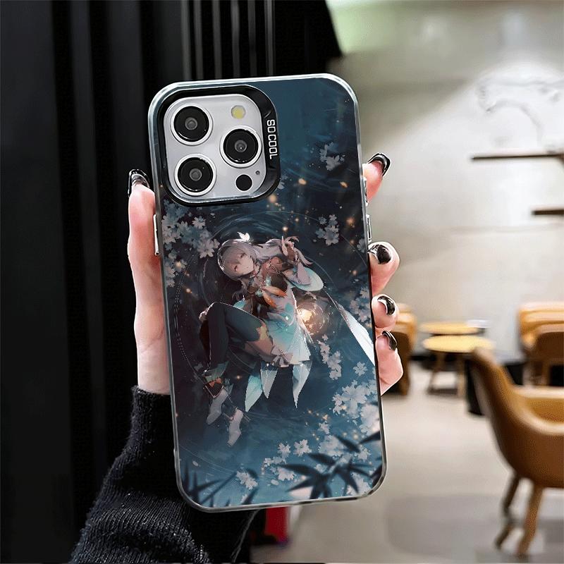 Чехол для телефона Honkai Star Rail Firefly Мягкий для iPhone 15 16 17 Pro Max 17Air 16E 14 Plus 13 12 Mini Ударопрочный Задняя крышка