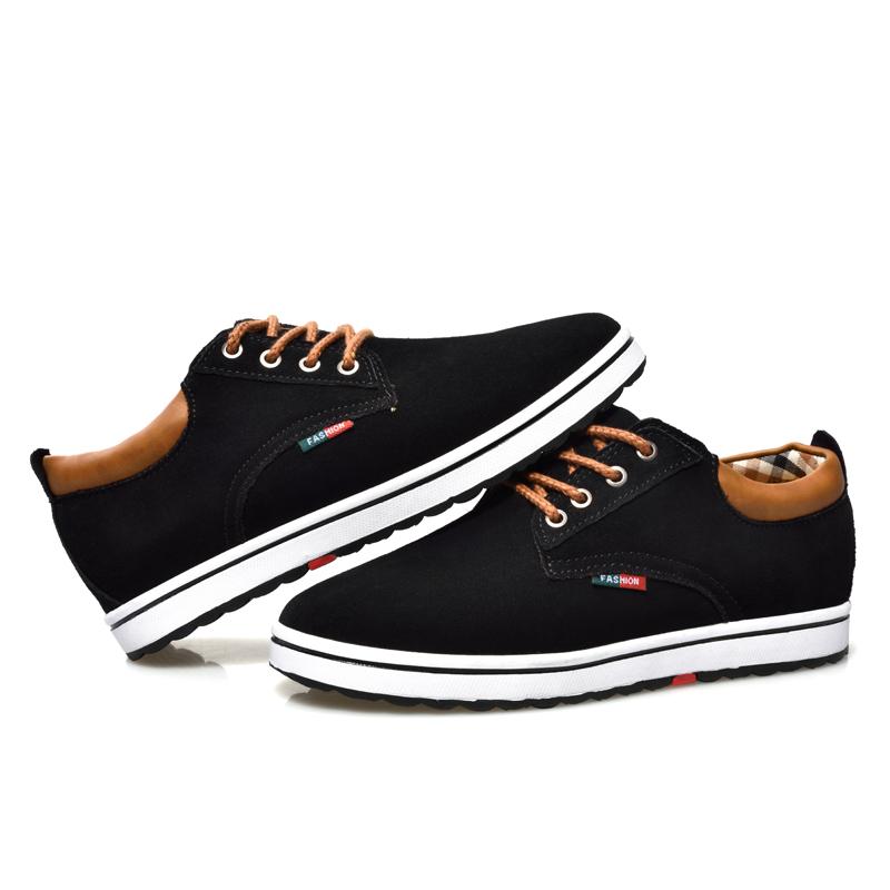Fashion FUQIAO Heightening Shoes Elevator Shoes Height Increase Shoes Men Height Increase Insole 6CM Men Sneakers Sport Black Shoes
