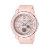 Женские часы Baby-G, аналоговые, ударопрочные, кварцевые, с resin-браслетом, водонепроницаемость 100 м, BGA-290RA-4A