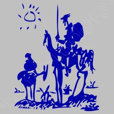Don Quixote and Sancho TShirt Short Sleeve Casual 100 Cotton ONeck Summer Unisexs Tshirt Size S3XL