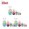1-5X Easter Bunny Nesting Doll  Dolls Toys Wooden Russian Nesting Doll Russian Nesting Stacking Dolls Home Bedroom Craft Supplie