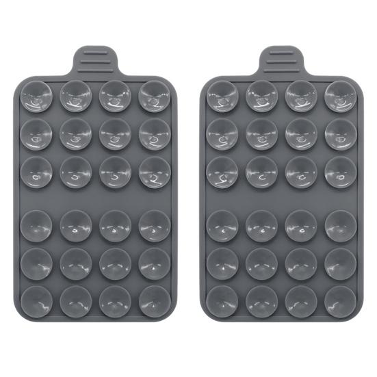 2 упаковки силиконовых чехлов с присоской для крепления телефона, клейкая ручка для фиксации рук на зеркальных гладких поверхностях