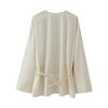 Kimono Woman Summer Long Sleeve Blouses for Women Vintage Top with Ties Loose Elegant and Youth Women's Blouses