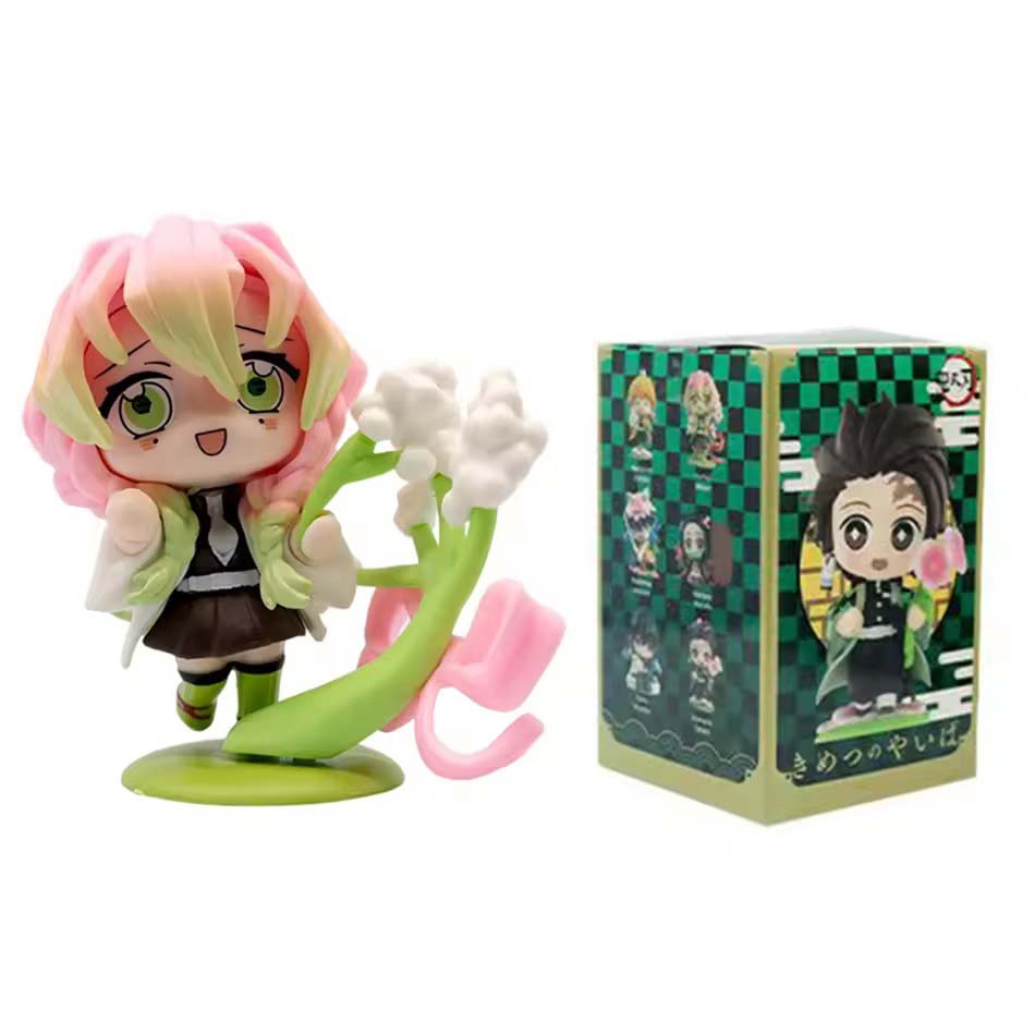 Продано 1-12 шт. Аниме Клинок, рассекающий демонов Модель Танджиро Камадо Незуко мультяшная фигурка ПВХ модель украшение детский Рождество Хэллоуин подарок