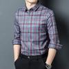 Мужская зимняя клетчатая рубашка с длинным рукавом на флисовой подкладке Firstview