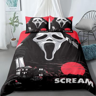 Комплект пододеяльника Scream Horror Night King Queen Double Full Twin Single Size Комплект постельного белья