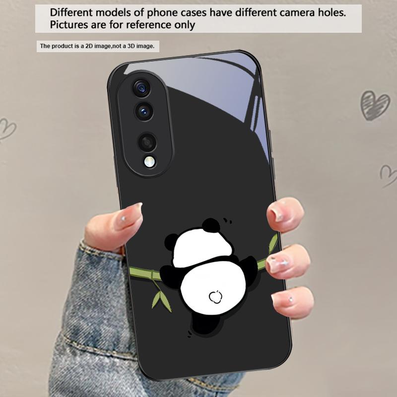 Милый и очаровательный панда Чехол для телефона из стекла For Honor X5 Plus X30 X9c Smart X5b X9a X30 Max X50i 30 Pro 50 Pro 70 90Smart 200 Lite