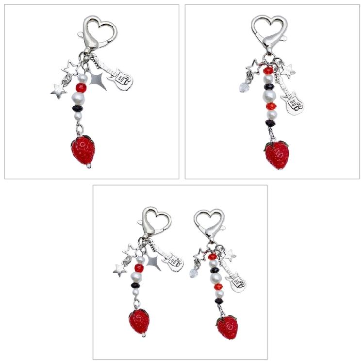 Custom Strawberry Shaped Keychain Stylish Keyring Accessory for Everyday Life