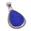 Натуральный Лазурит Драгоценный Камень 925 Проба Серебро Подарок Подвеска 1.25" l1M40
