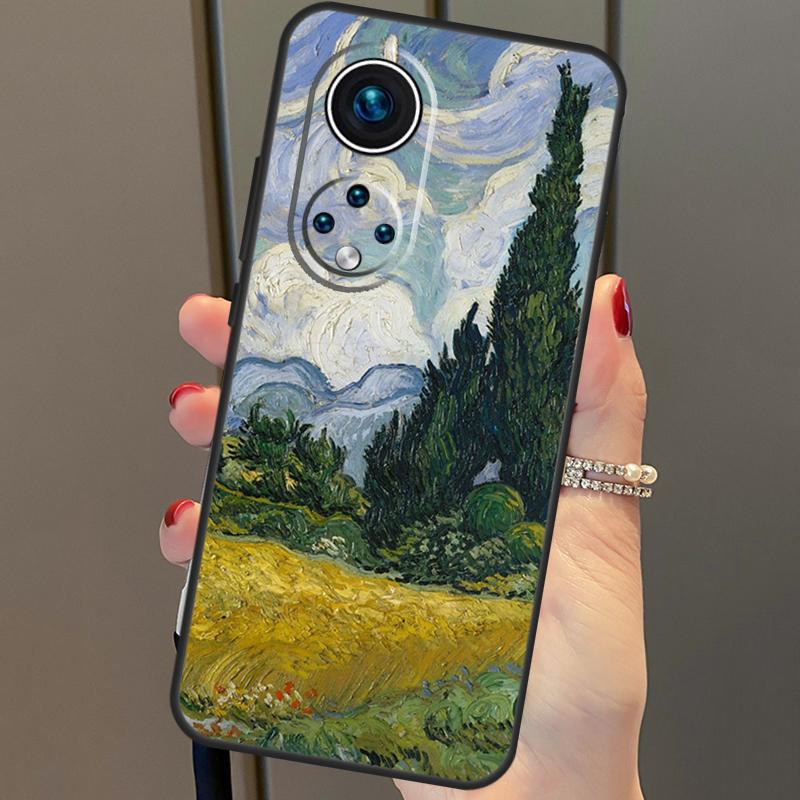 Картина маслом Ван Гог для Huawei P30 Pro P20 P40 Nova 5T 9 P Smart Z 2021, чехол для Honor 8X 9X 10i 50 Lite