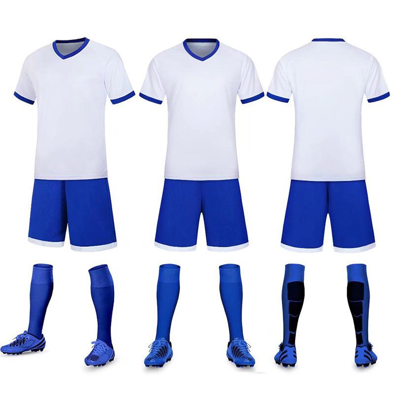 Football Suit Competition Short Sleeve Primary School Children's Training Suit Team Suit Sports Printed Football Suit Quick Drying Men and Women