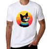 Colorful  groovy cat TShirt Unisex t shirt graphic TShirt