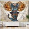 Винтажный настенный гобелен со слоном, украшение для офиса, гостиной, настенный гобелен для дома