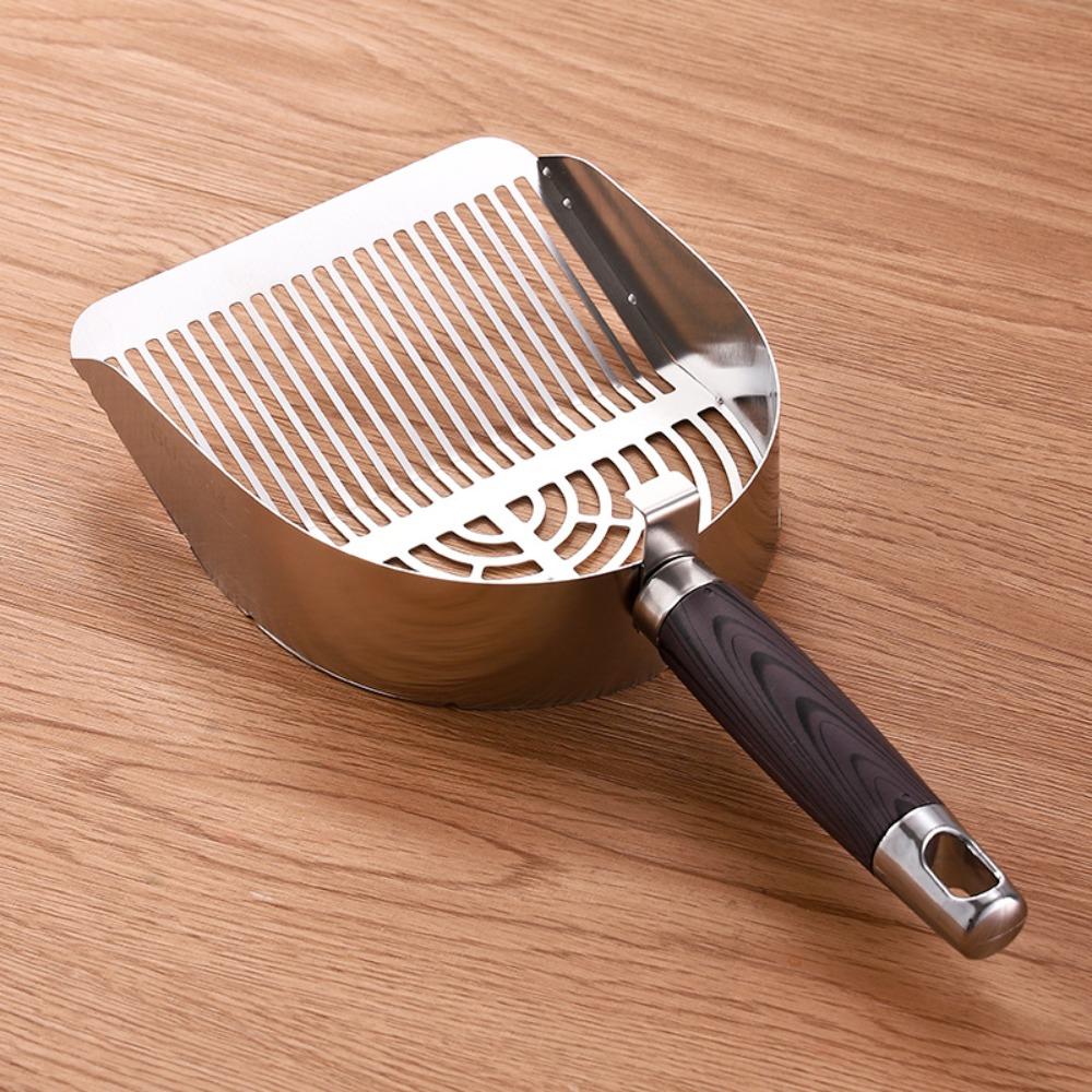 Deep Shovel Cat Litter Scoop Stainless Steel Toilet Garbage Picker Pet Cleaning