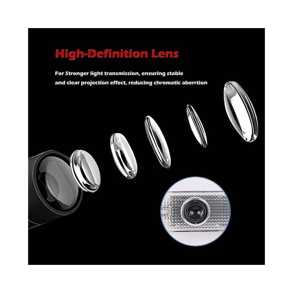 4pcs Car Door Led Logo Lights for Land Rover, 3d Wireless Welcome Courtesy Projector Ghost Shadow Li