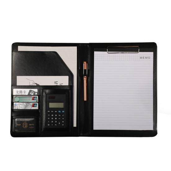 Многофункциональная папка для документов формата А4 с буфером обмена и карманом для калькулятора, держателем для карт, портфолио с зажимом для документов для делового офиса