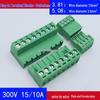 3.81mm Through-Wall Terminal Block with 5.08mm Ear Connector & Solderless Plug-in 2EDGWC