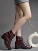 Shoetopia Женские короткие ботильоны на массивном каблуке с нескользящей подошвой, удобные модные ботильоны на щиколотку | Мягкая амортизирующая подошва | Для повседневной носки, вечеринок и зимы