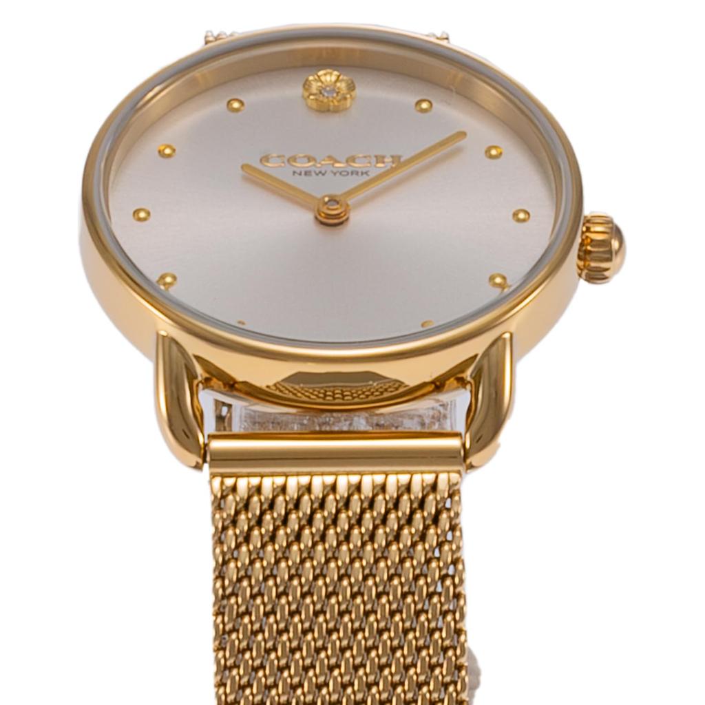 Часы ELLIOT из нержавеющей стали с минеральным стеклом, кварцевые, повседневные, водонепроницаемые, 14504223, золотые [Coach] женские [Товар]