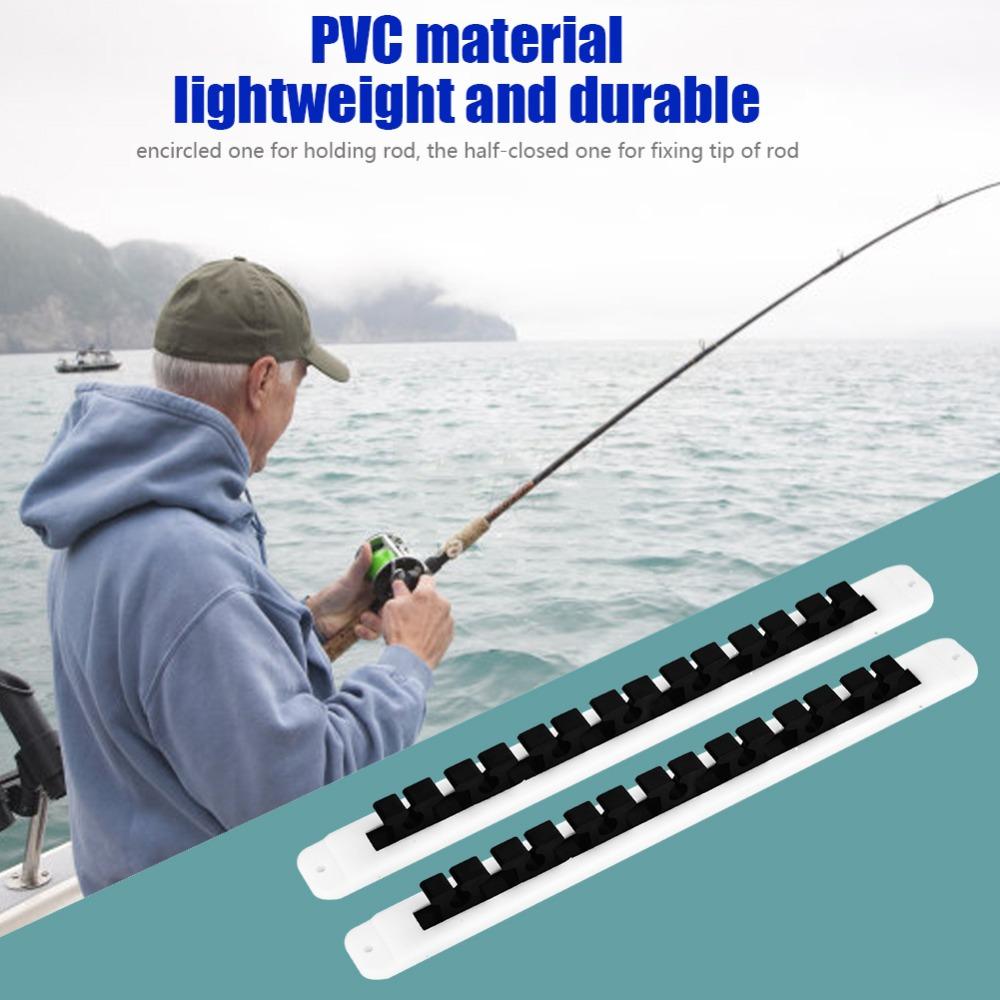 2PCS 33cm Fishing Pole Holder Wall Mount Fishing Rod Holder Fishing Rod Rack Fishing Rods Storage