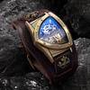 New Personalized Fashion Triangle Hollow Men's Mechanical Watch Night Light Leisure Retro Fully Automatic Mechanical Watch