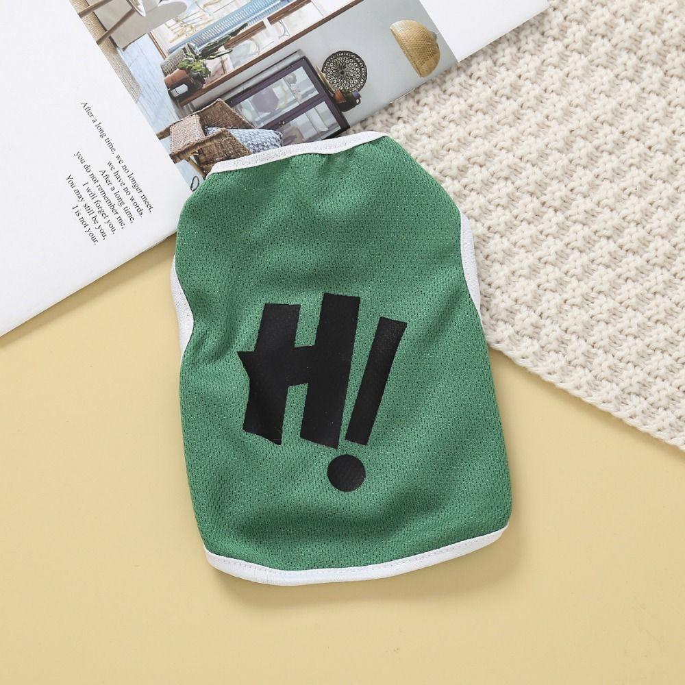 Polyester Cat Sleeveless Vest Breathable Pet Print Vest Cat Apparel Dog T-shirt for Dogs Puppy