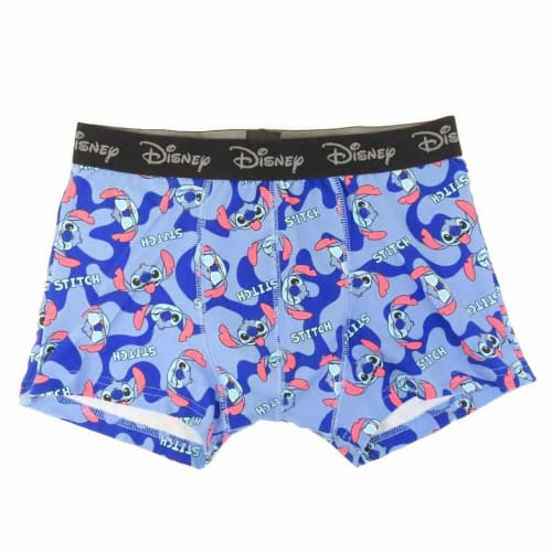 Small Planet Disney Boxer Briefs, Lilo & Stitch/Face & Logo, Size L